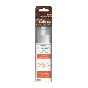 TropiClean Enticers Teeth Cleaning Gel for Cats - Seafood Medley, 2 oz