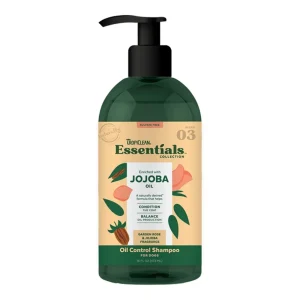 TropiClean Essentials Jojoba Oil Pet Shampoo for Dogs 16 oz
