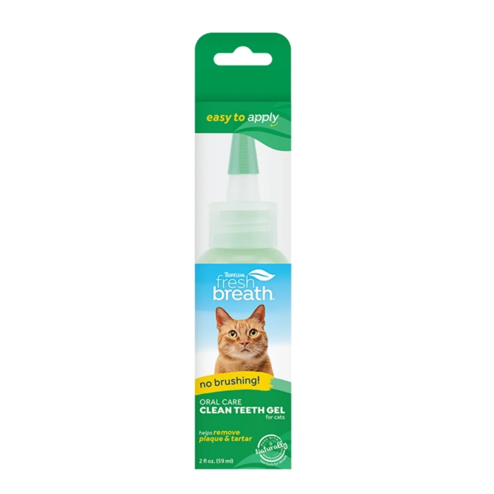 TropiClean Fresh Breath Clean Teeth Oral Care Gel For Cats 2 Fl. oz