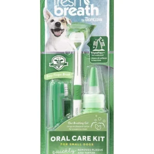 TropiClean Fresh Breath Oral Care Kit for Dogs Small