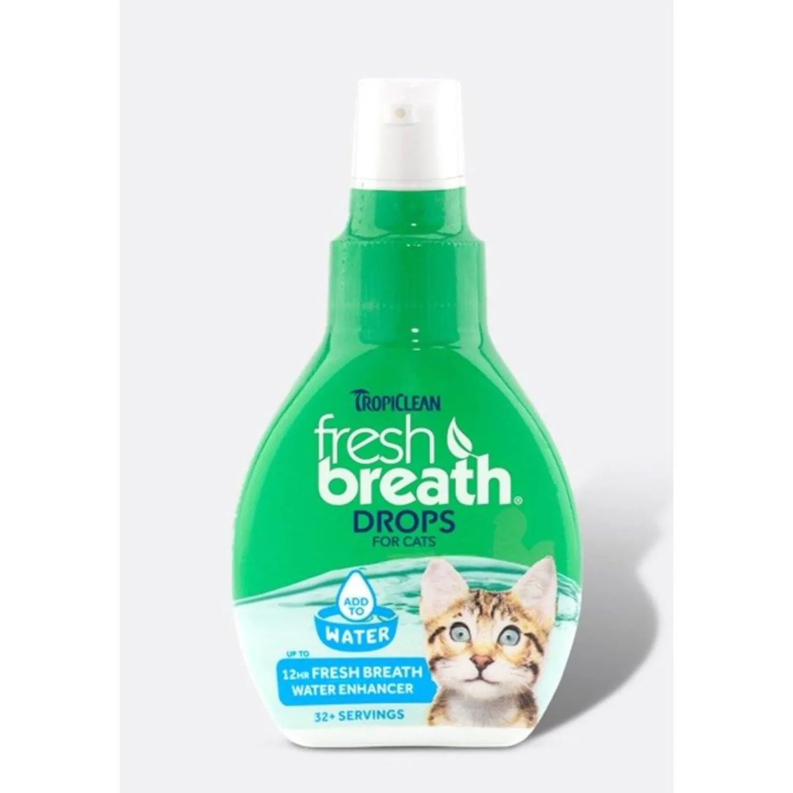 TropiClean Fresh Breath Oral Care Water Additive Drops for Cats - 2.2 fl oz