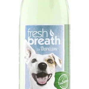 TropiClean Fresh Breath Oral Care Water Additive Plus Digestive Support for Dogs 16 fl oz