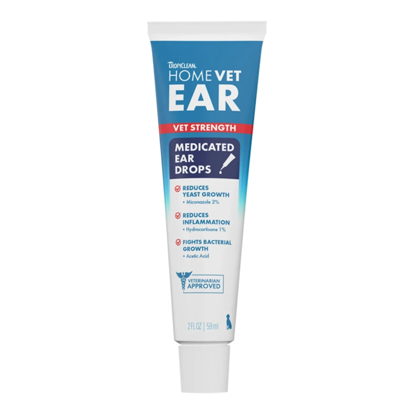 Tropiclean Homevet Dog Medicated Ear Drops 2 oz