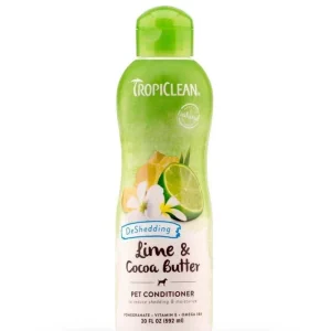 TropiClean Lime & Cocoa Butter Shed Control Conditioner for Pets 20 fl oz