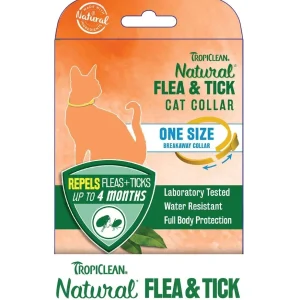 TropiClean Natural Flea & Tick Repellent Cat Collar for Cats, 6 ct Display