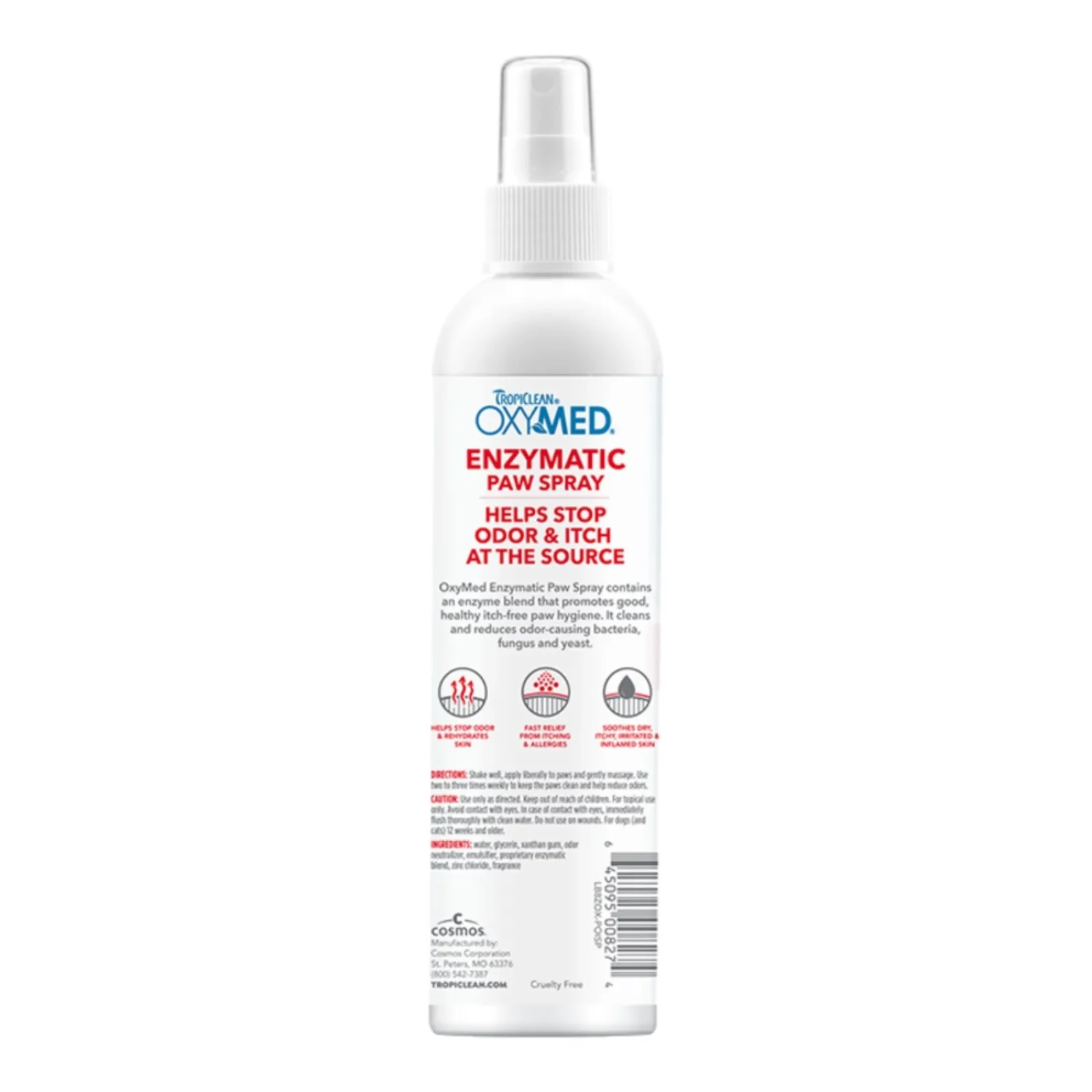 Tropiclean Oxymed Dog Enzymatic Paw Odor & Itch Spray 8 oz - Image 2
