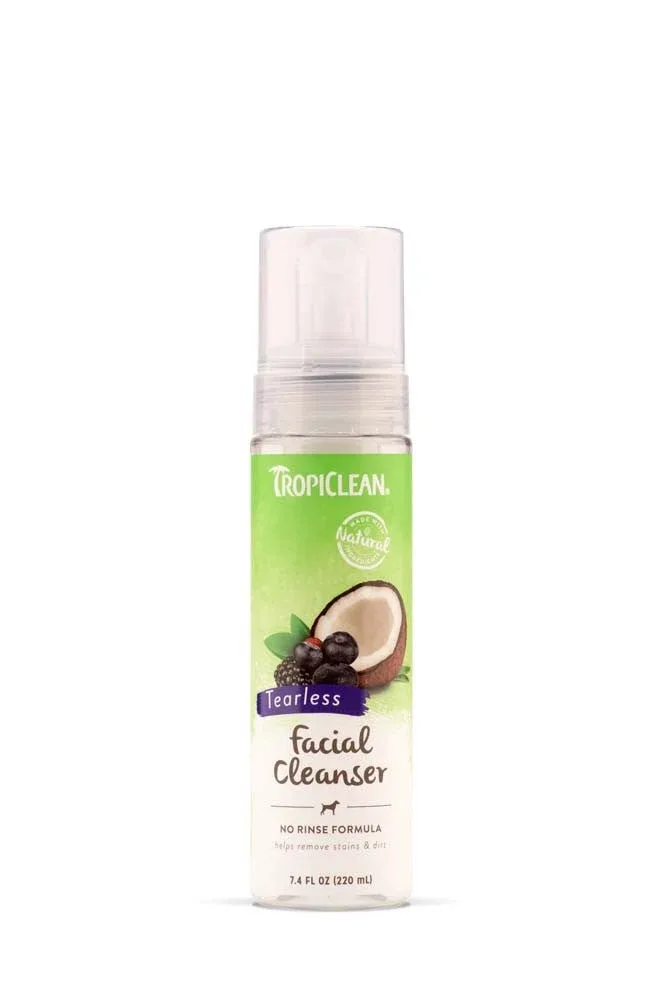 TropiClean Waterless Facial Cleanser for Dogs 7.4 fl oz