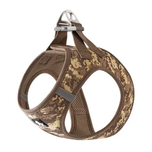 Truelove Floral Printed Breathable Air Mesh Harness with Dual D Rings for Cats & Small Dogs (Brown)