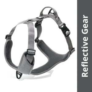 Truelove Harness with Reflective Fabric for Dogs (Gray)