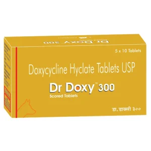 Ttk Dr Doxy 300mg (Doxycycline Hyclate) Tablet for Dogs and Cats