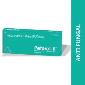 TTK Petoral K (Ketoconazole) 200mg Tablet for Dogs