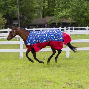 Tuffrider 1200D Ripstop Medium Weight Western Print Two Tone Turnout Blanket- 220gms