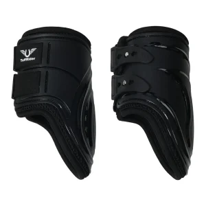 TuffRider Airflow Iron Man Fetlock Boots-Black- Cob