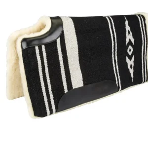TuffRider Phoenix Large Acrylic Western Saddle Pad - Fleece Lined Horse Saddle Blanket with Wither Relief