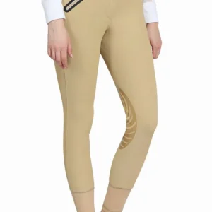 Tuffrider Tiffany Ribbed Breech With Silicone Knee Patch