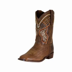 TuffRider Toddler Western Boots - Square Toe Cowboy Boots for Kids - Yukon Riding Boots