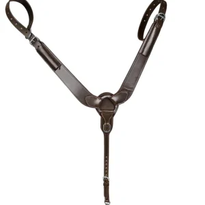 TuffRider Western Pulling Breast Collar, Dark, Brown, Horse
