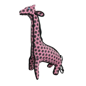 Tuffy Dog Toys - VIP Products - Tuffy Zoo Giraffe Pink, Tough, Durable Dog Toy