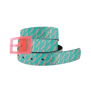 Turquoise Parrotfish Scales Belt