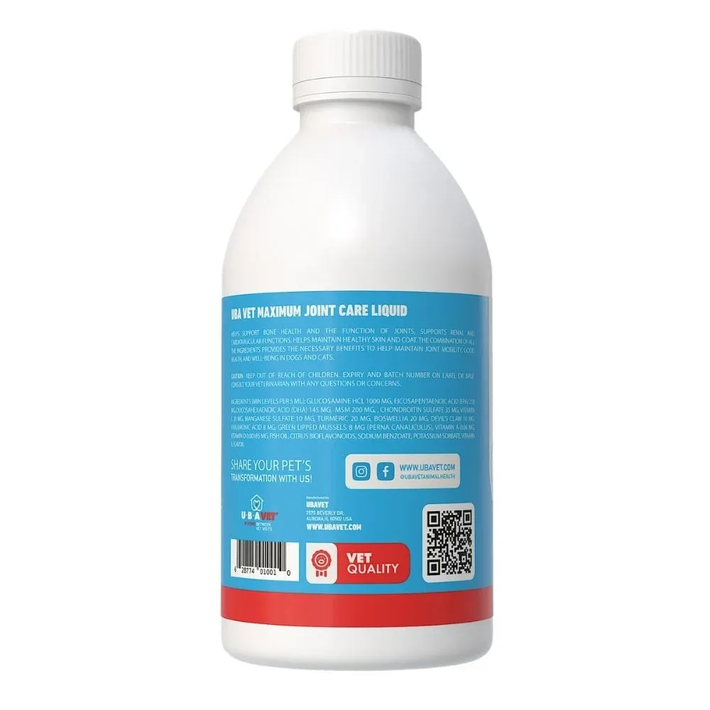 UBAVET Joint Power MEG Maximum Joint Support Liquid for Dogs & Cats - Image 2