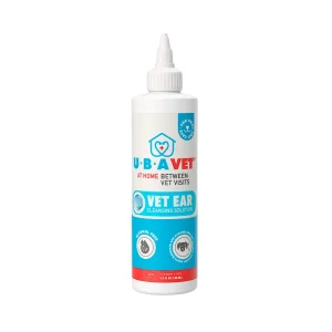 UBAVET Vet Ear Cleansing Solution for Dogs & Cats