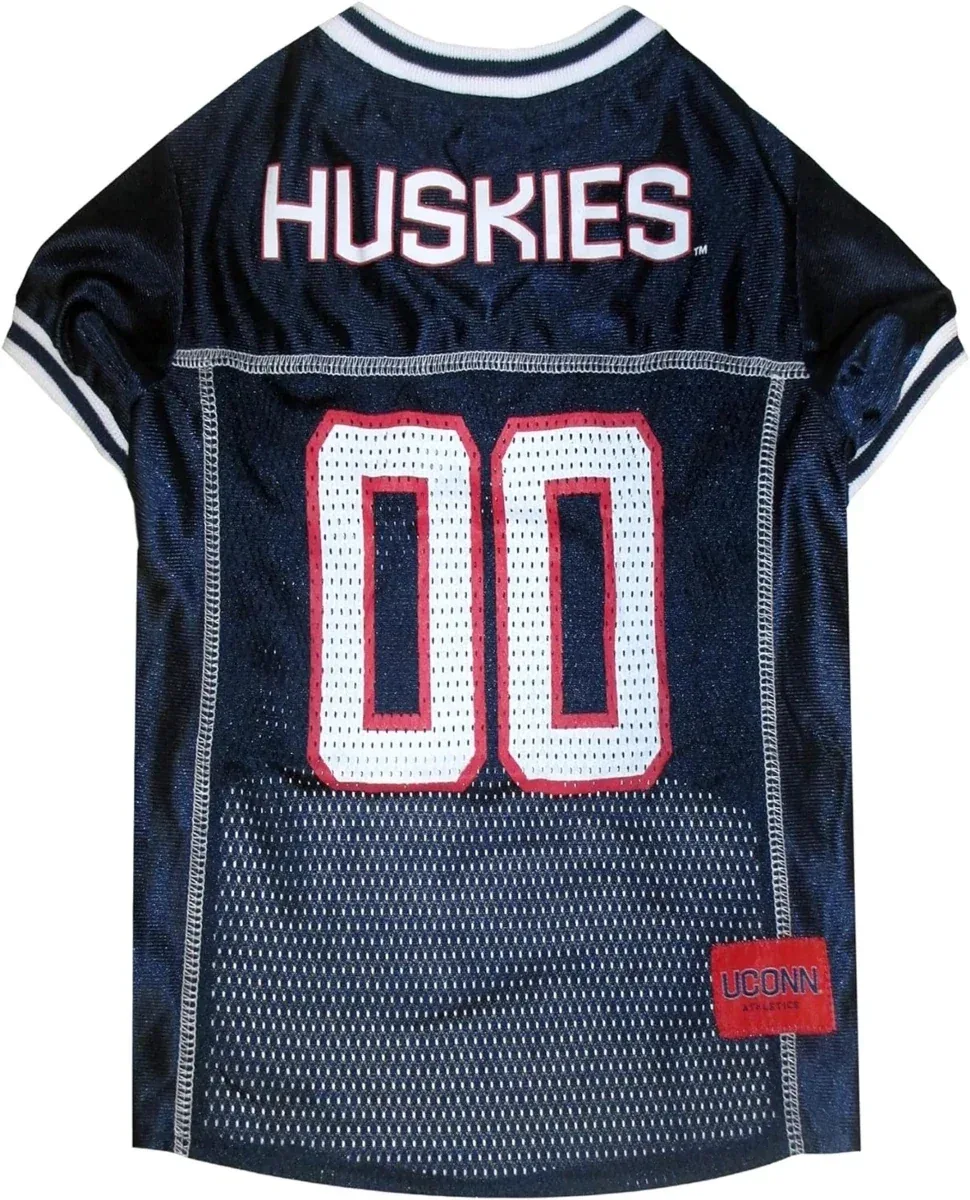 UConn Huskies Pet Jersey - NCAA Mesh Dog Jersey by Pets First - Image 2