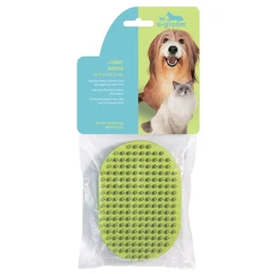 UG Rubber Curry Brush Oval with Handstrap