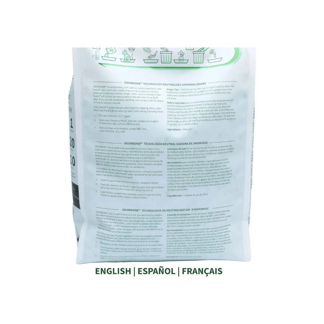 Ultra Pet Litter Pearls Crystal Clear Silica Gel Cat Litter - 7 lb - Image 2