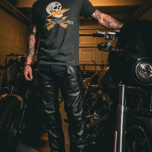 Unisex Premium Leather 4-Pocket Chaps with Spandex