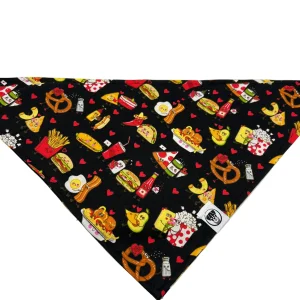 Valentine's Day Dog and Cat Bandana With Snaps Perfect Food Pairs