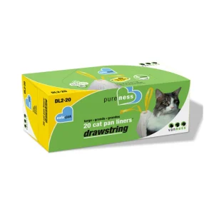 Van Ness Plastics Drawstring Cat Pan Liner, White Large, 20-Count
