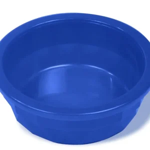 Van Ness Plastics Heavyweight Crock Dish Translucent, Blue, 20 oz, Medium