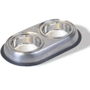 Van Ness Plastics Heavyweight Stainless Steel Double Dish, Silver Small, 16 oz