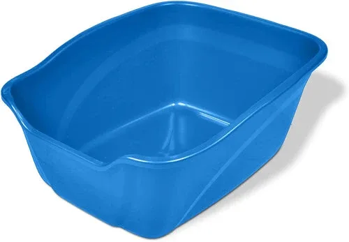 Van Ness Plastics High-Sides Cat Litter Pan, Blue, Giant