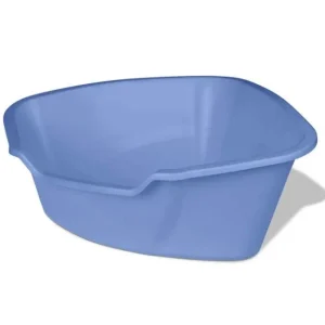 Van Ness Plastics High-Sides Corner Cat Litter Pan, Blue, Large