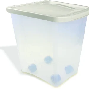 Van Ness Plastics Pet Dry Dog Food Container/Dispenser White, Clear, 25 lb