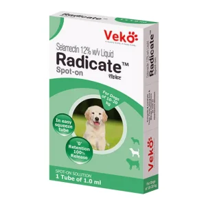 Veko Radicate (Selamectin) Tick and Flea Control Spot On for 10 to 20kg Dogs