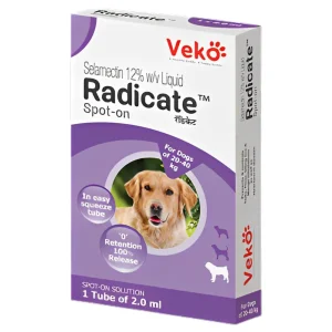 Veko Radicate Tick and Flea Control Spot On for Dogs (20-40kg)