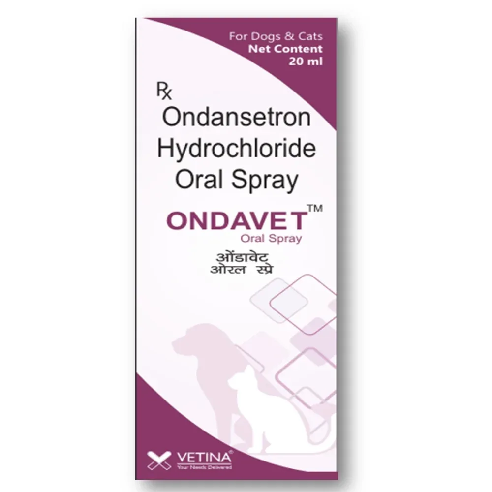 Vetina Ondavet Oral Spray (Ondansetron) for Dogs and Cats
