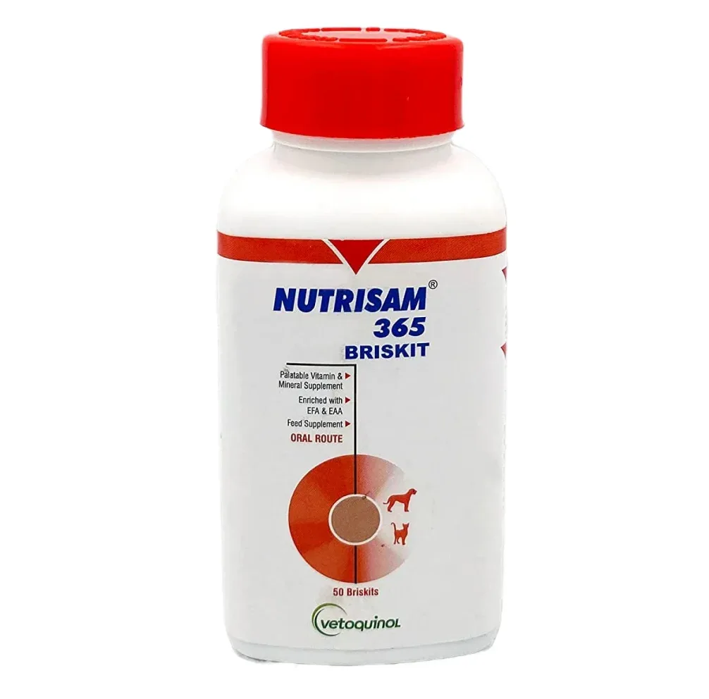 Vetoquinol Nutrisam Calcium Supplements for Dogs and Cats