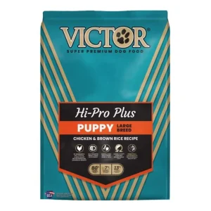 Victor Classic Hi-Pro Plus Large Breed Puppy Dry Dog Food Chicken/Brown Rice 15 lb