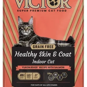Victor Healthy Skin & Coat Indoor Dry Cat Food - Salmon, 5 lb