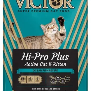Victor Hi-Pro Plus Active Cat & Kitten Dry Cat Food - Ocean Fish, 5 lb