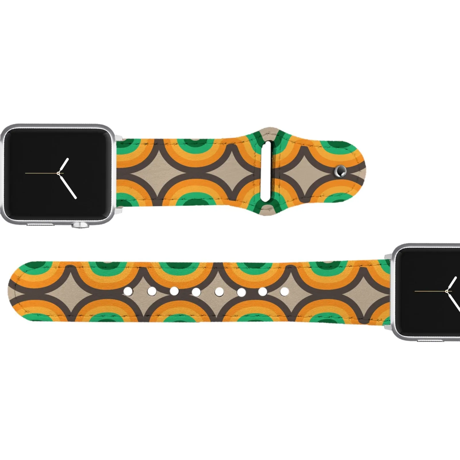Vintage Wave Leather Apple Watch Band - Image 2