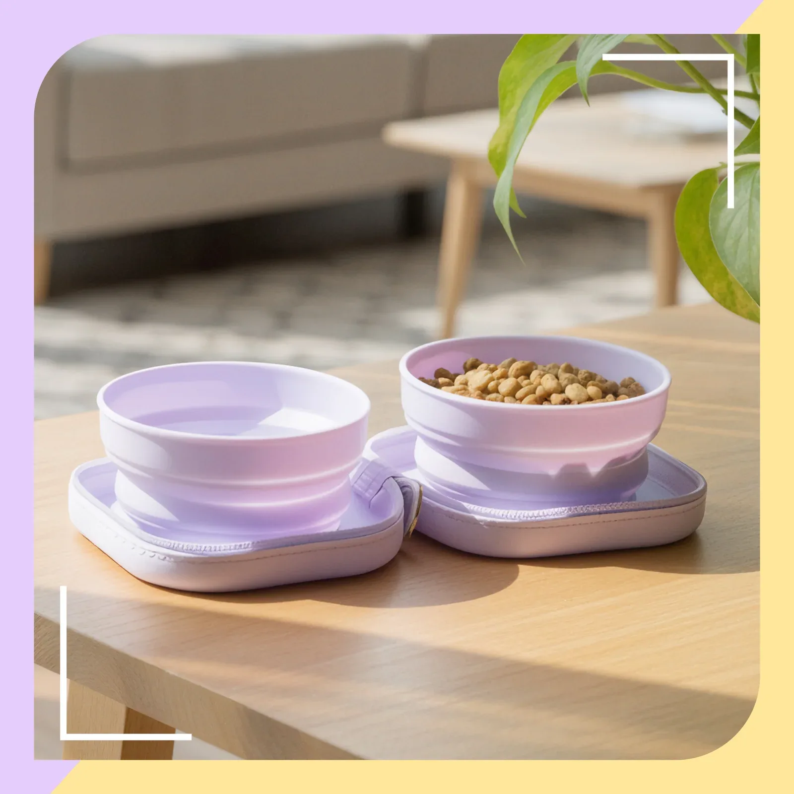 VIP 100 Meow Coins + $9.9 For 20oz Portable Double Cat Bowl - Image 2