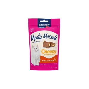 Vitakraft Meaty Morsels Cheesy Stuffed Bites Cat Treats Cheesy with Chicken 1.4 oz
