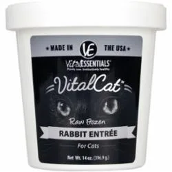 Vital Essentials Cat Frozen Food Rabbit - 14 Oz Tub