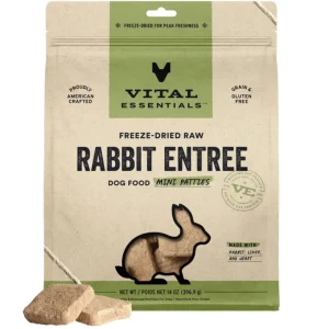 Vital Essentials Dog Freeze-Dried Mini Patties Rabbit 14 oz