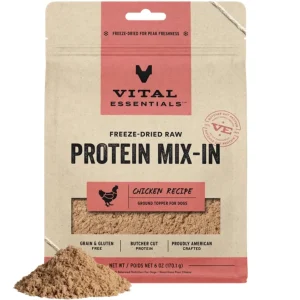 Vital Essentials Dog Freeze-Dried Topper Ground Chicken 6 oz