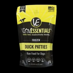 Vital Essentials Dog Frozen Patties Duck - 6 lbs
